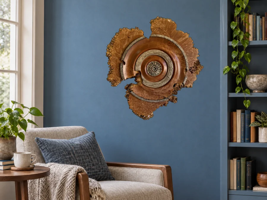 Maple Burl in an illustrative home setting