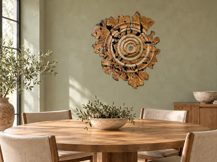 Olive Burl in an illustrative home setting