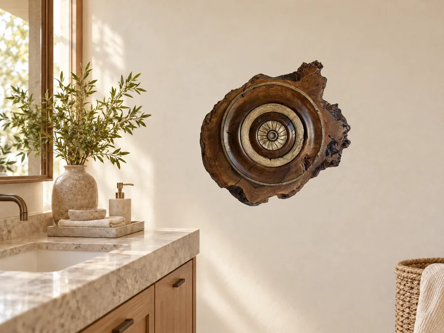 Walnut Burl in an illustrative home setting