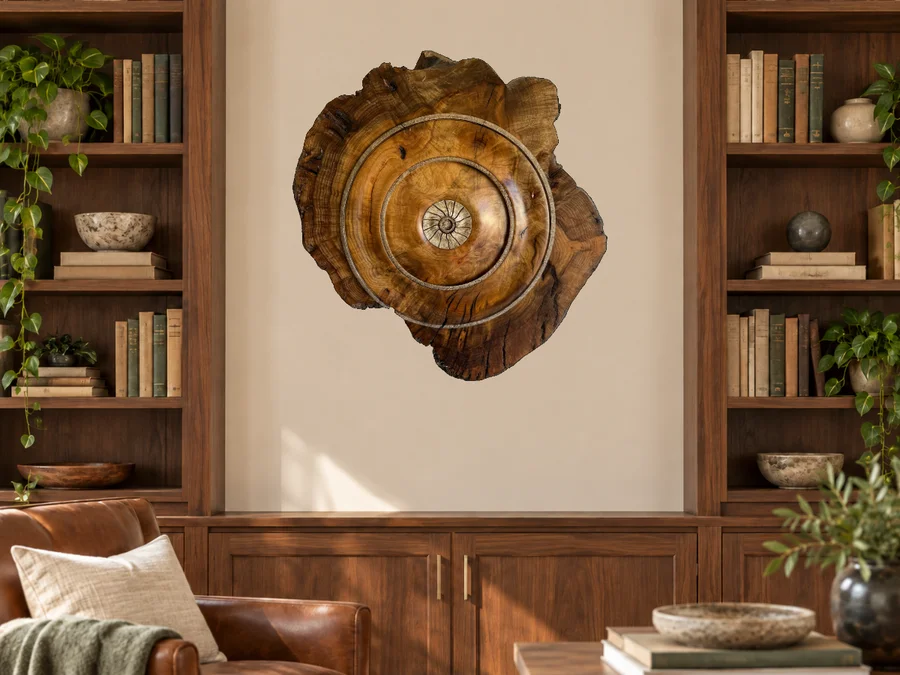 Walnut Burl in an illustrative home setting