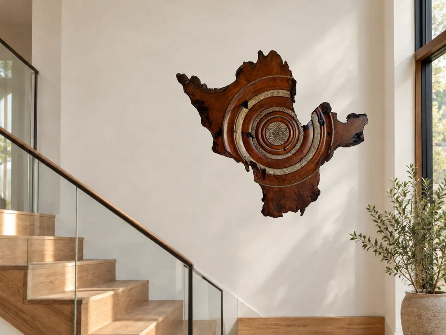 Redwood Burl in an illustrative home setting